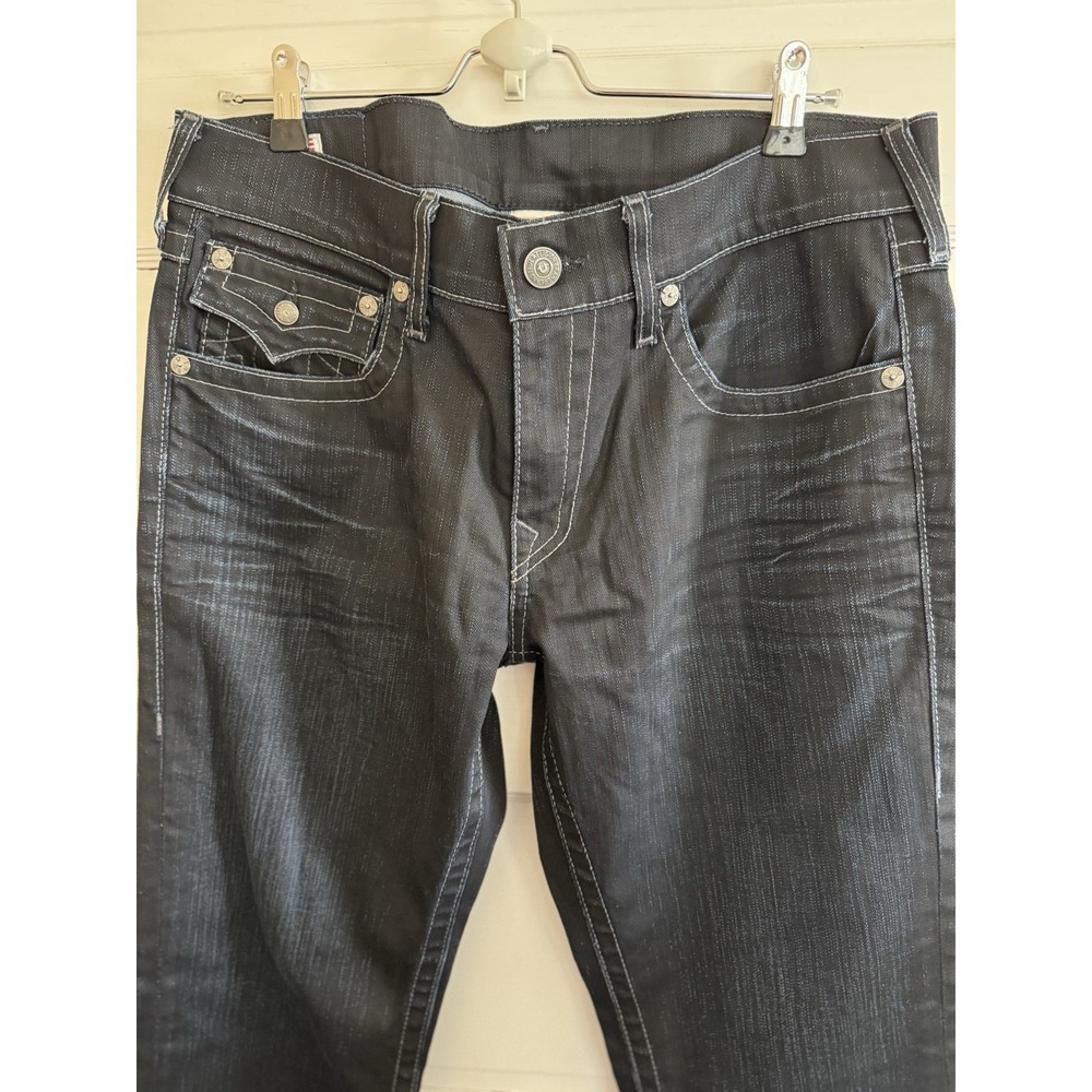 VTG True Religion Men's‎ Ricky Dark Wash Jeans Size 34/34–Y2K-00s-Streetwear-EUC - Picture 15 of 16